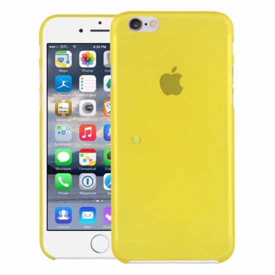 CAPA SILICONE LEATHER CASE APPLE IPHONE 7 / 8 (4.7") AMARELO